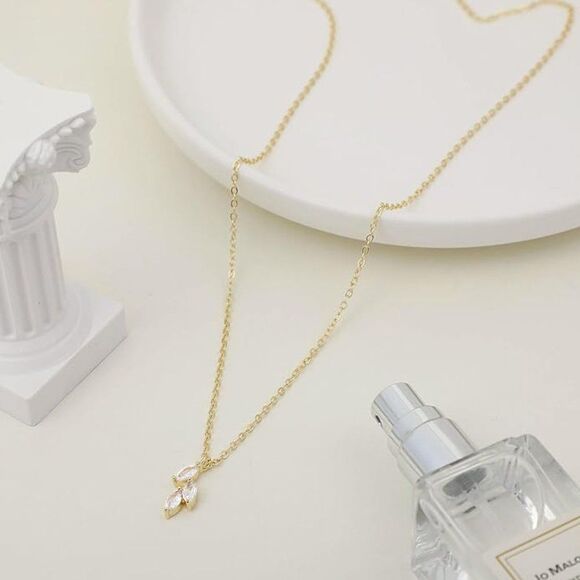 Leaf Pendant Charm Stackable Layering Leaves Simulated - Picture 3 of 6